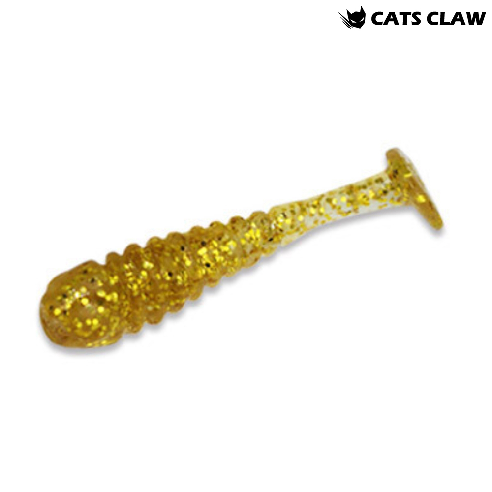 캣츠크로우 스컬쉐드 송어웜 꺽지웜 내만 풀치웜 003 골드, 3.6cm(1.4인치) - 메인 이미지