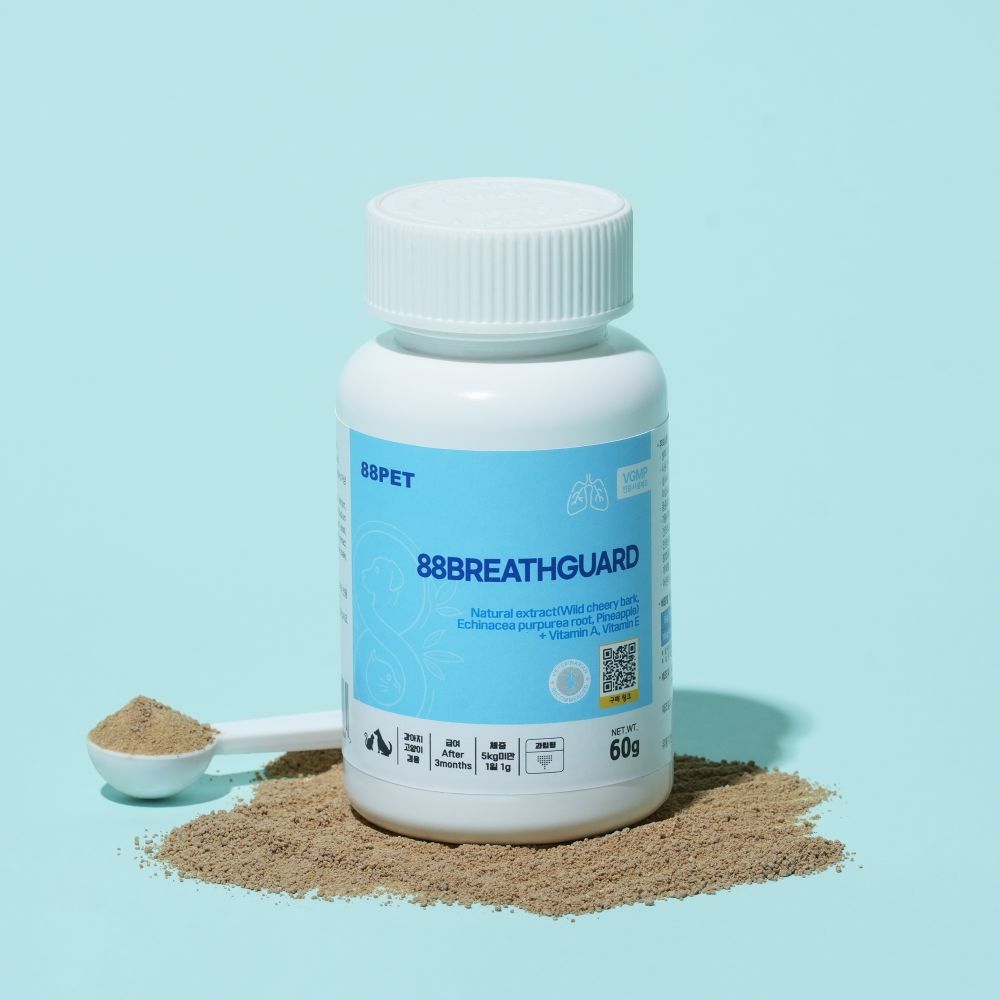 88펫 브레스가드 강아지 고양이 호흡기 기관지 거위소리 켁켁 기침 60g, 1개 - 메인 이미지