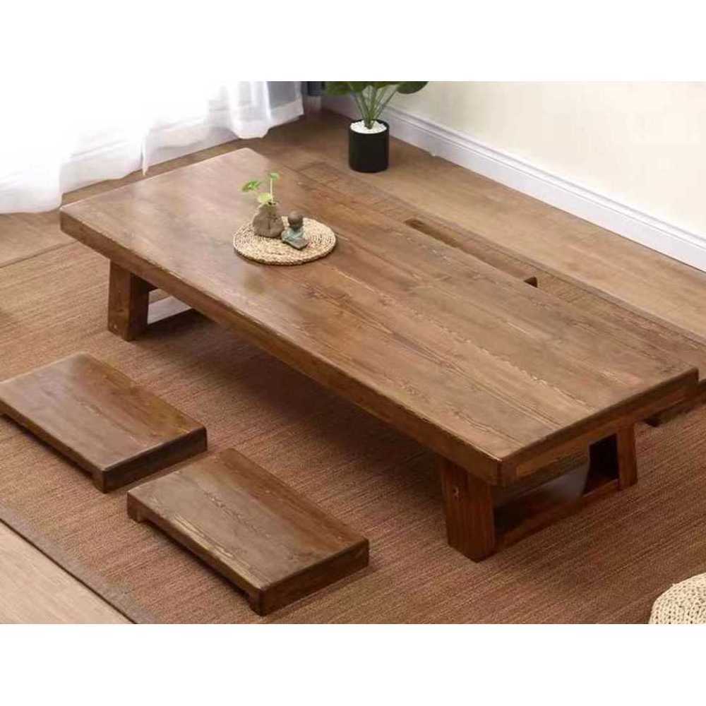 6인용 교자상 손님상 원목 제사상 사각상 큰 긴상 120cm - 상품 이미지