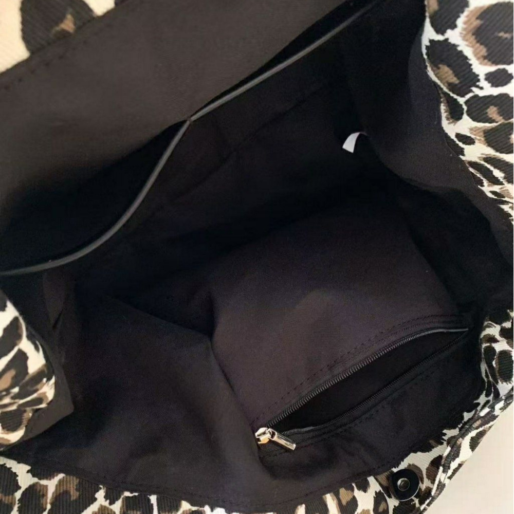 레오파드 캔버스 호피무늬 에코백 숄더백 이미지 8