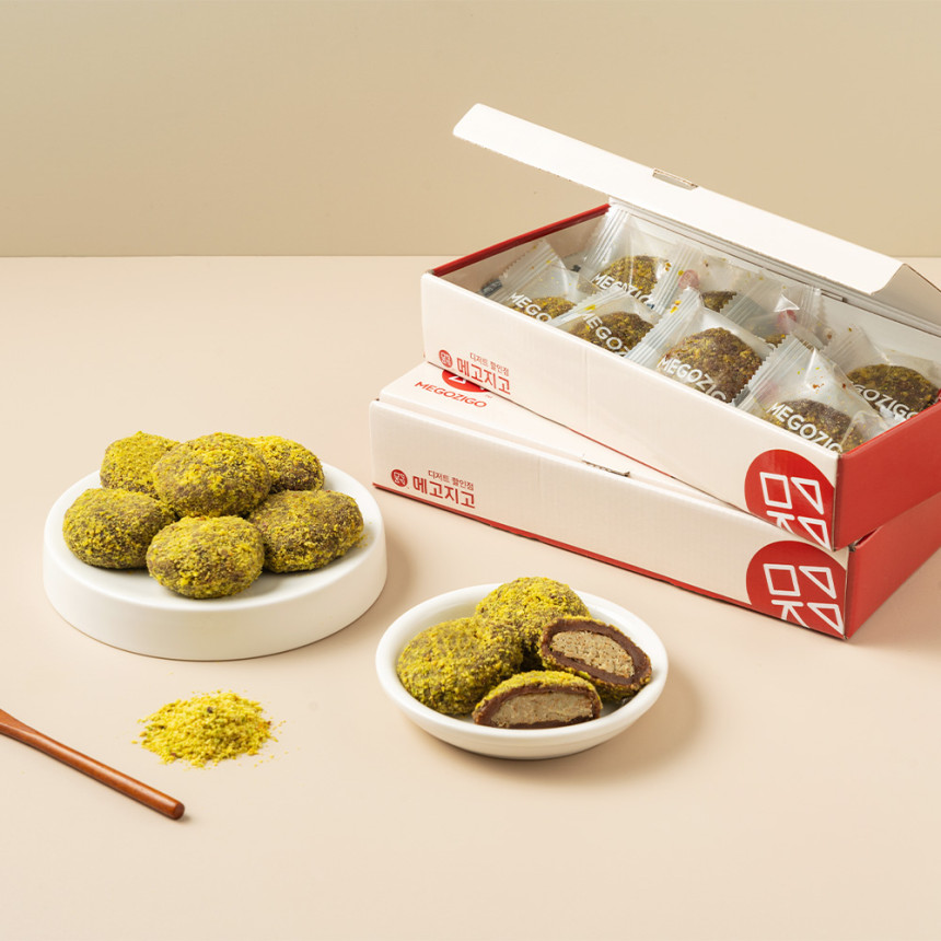 메고지고 두바이 쫀득 초콜릿 찹쌀떡 40g 8봉 모찌 선물 피스타치오 카다이프 개별포장 사진 4