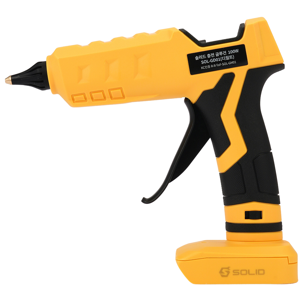 솔리드 충전글루건 무선글루건 100W 핫멜트 디월트호환 SOL-GD01 제품 이미지