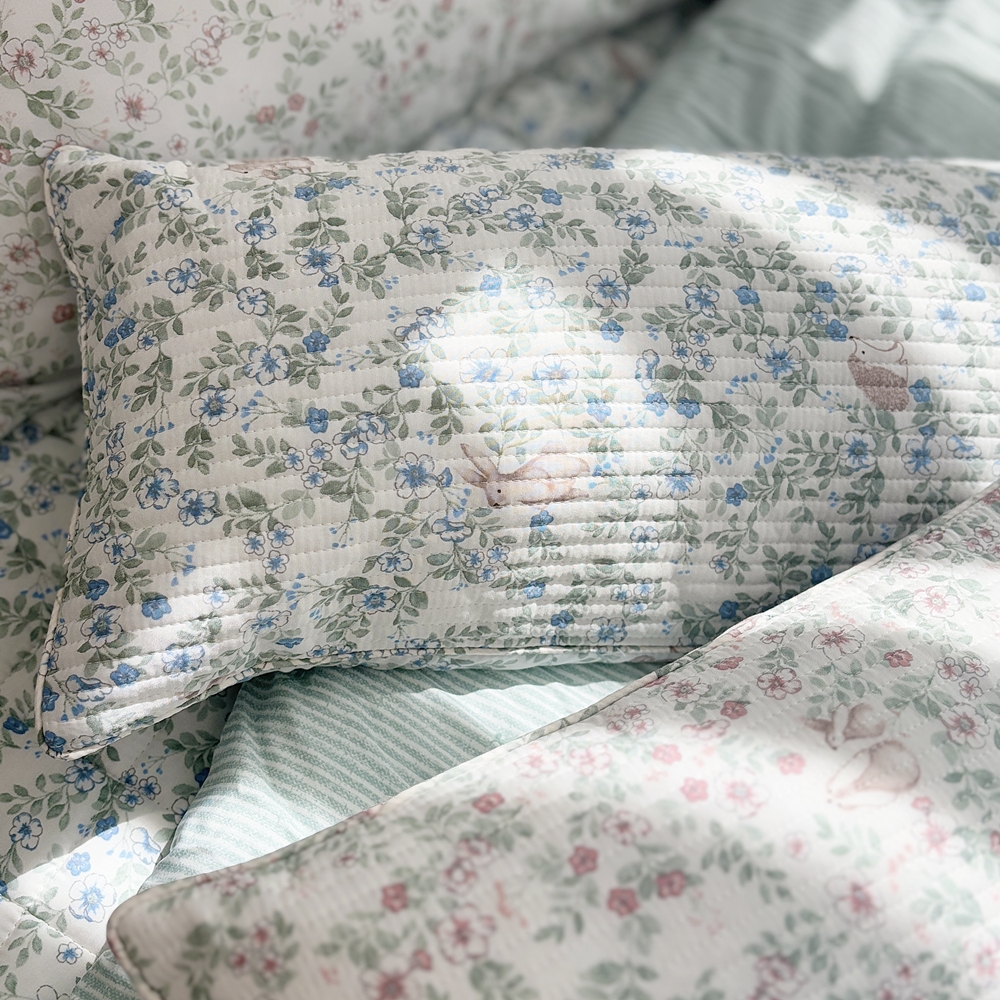 나라데코 모달 메밀베개 플라워 낮은 경추 베개 거북목 일자목