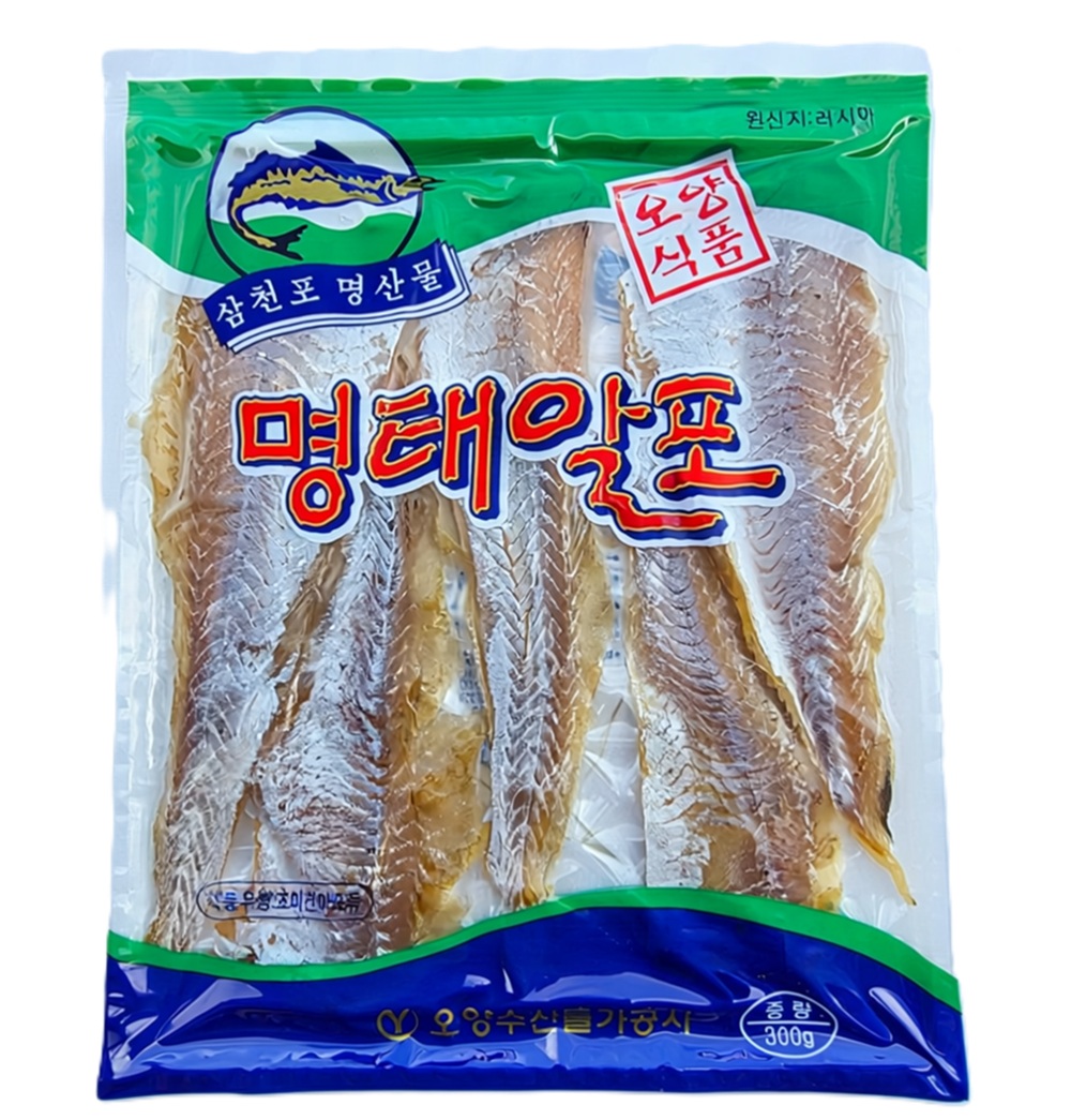 삼천포 명태알포 술안주 명태전 고소한맛 맛있는 가정용 식당식자재 도매가 300g, 1개 - 메인 이미지