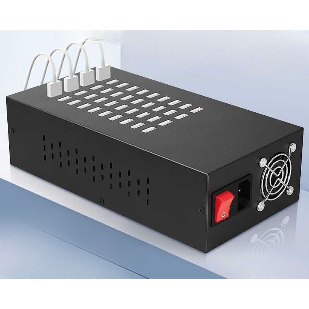 멀티 USB 고속 충전 허브 대용량 사무실 피씨방 업소용 어댑터 분배기 2열 200W 2A 이미지 6