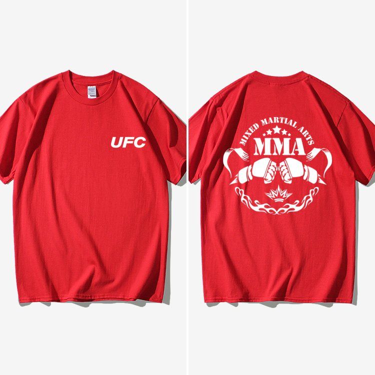UFC 티셔츠 MMA 복싱 스포츠 반팔티 권투 무에타이 - 상세 이미지 4