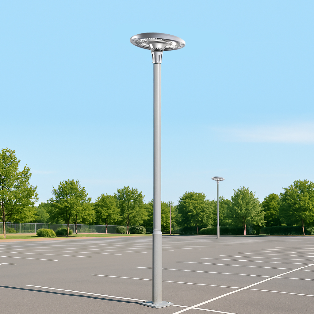 태양광 가로등 UFO 태양열 공원 투광등 투광기 LED 조명 일체형 1200W 기둥 4M - 상세 이미지 2