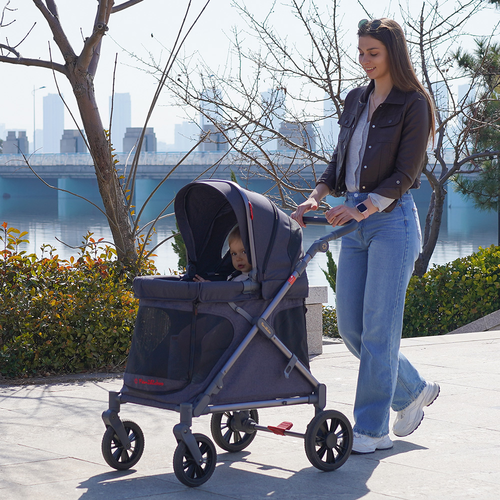 유아 웨건 아기 유모차 신생아 접이식 왜건 Familidoo Q1 [패밀리두]