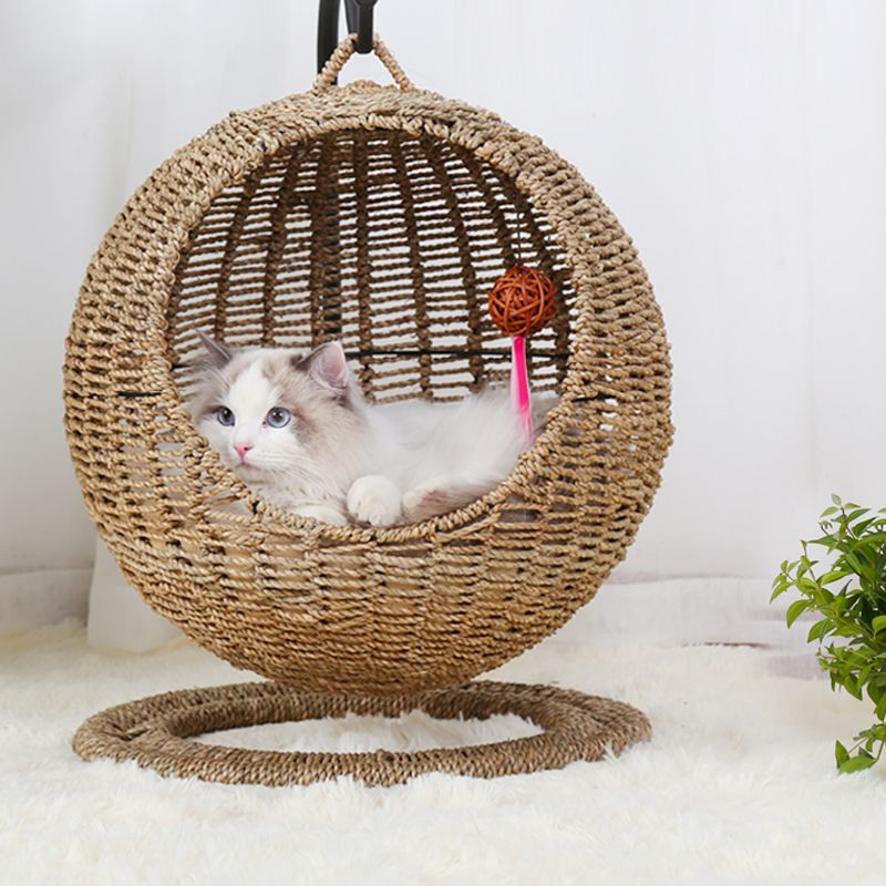 라탄 고양이 해먹 침대 강아지 숨숨집 베이직 그네 L대형 하우스 - 상세 이미지 2