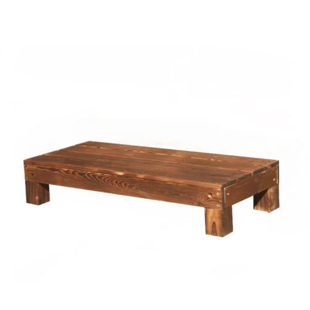 야외용 평상 마루 원목 테이블 부식방지 베란다 테라스 펜션 방부목 정자 90x30x18cm - 상품 이미지