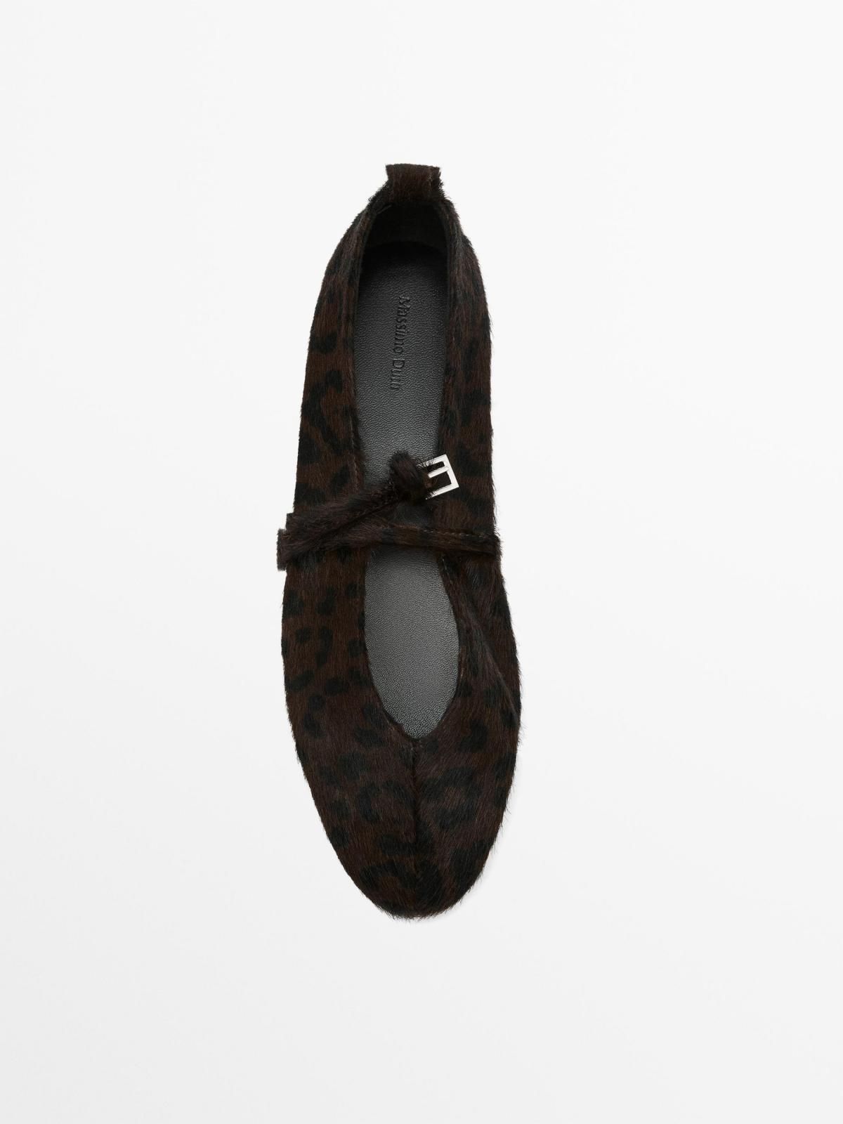 마시모두띠 애니멀 프린트 페이크퍼 발레리나 플랫슈즈 1526/650 LEOPARD - 상세 이미지 2