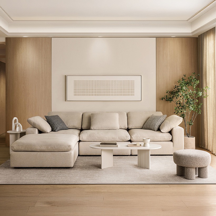 까사미아 캄포 구스30 클래식 모듈 소파 암리스 아이보리