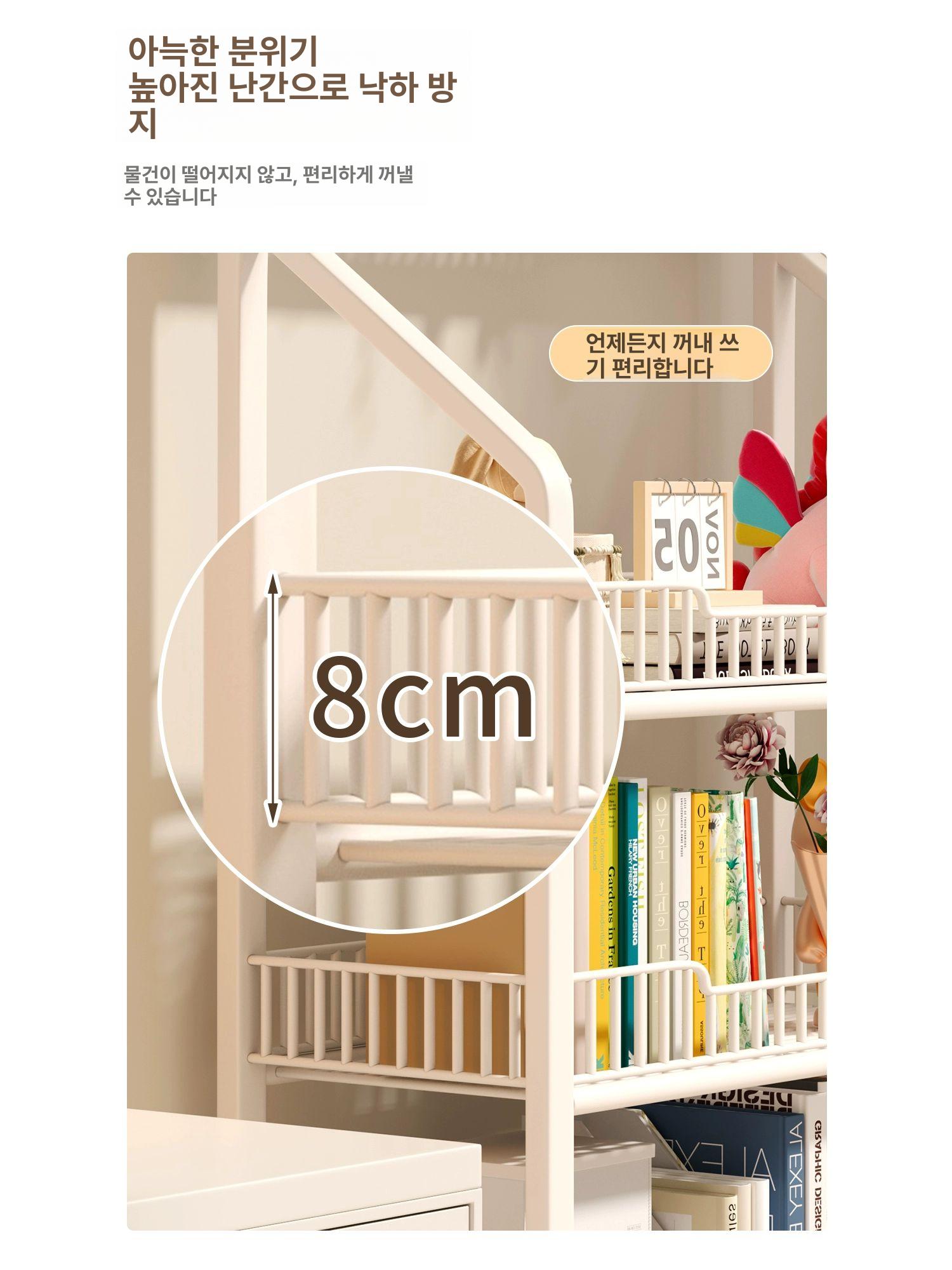 진열대 편의점 미니팬트리 펜트리 수납대 철제선반 경사형 선반 화이트 50cm 2단 A - 상세 이미지 3