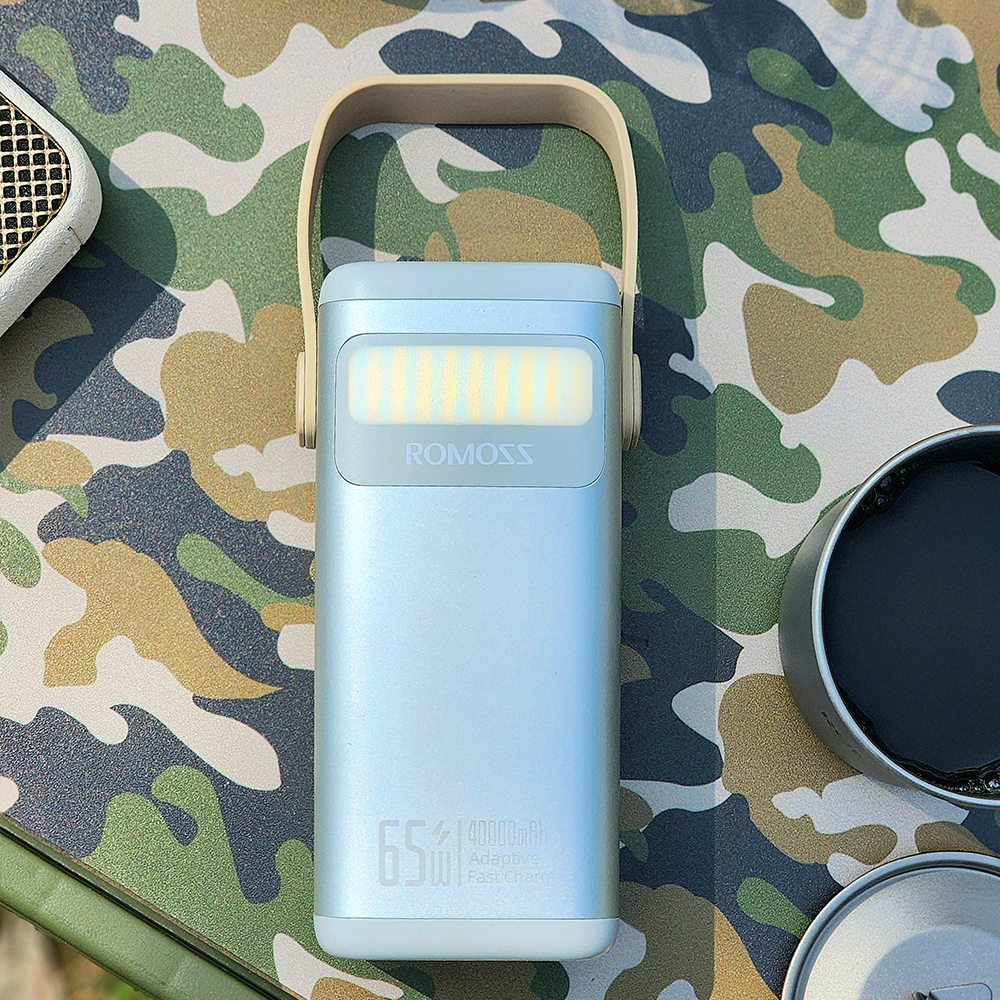로모스 PMT40 초고속충전 대용량 보조배터리 65W 40000mAh, 실버 - 상품 이미지