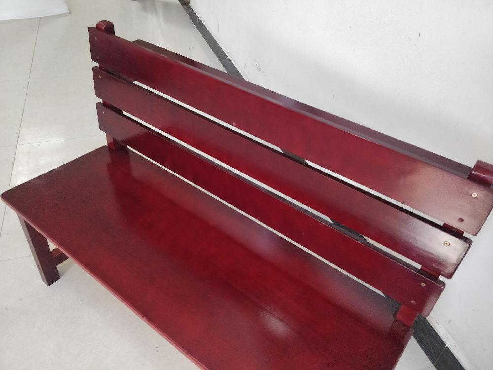교회의자 벤치 예배당 메인 대형 등받이 120x40x80 의자 긴의자 - 상세 이미지 5