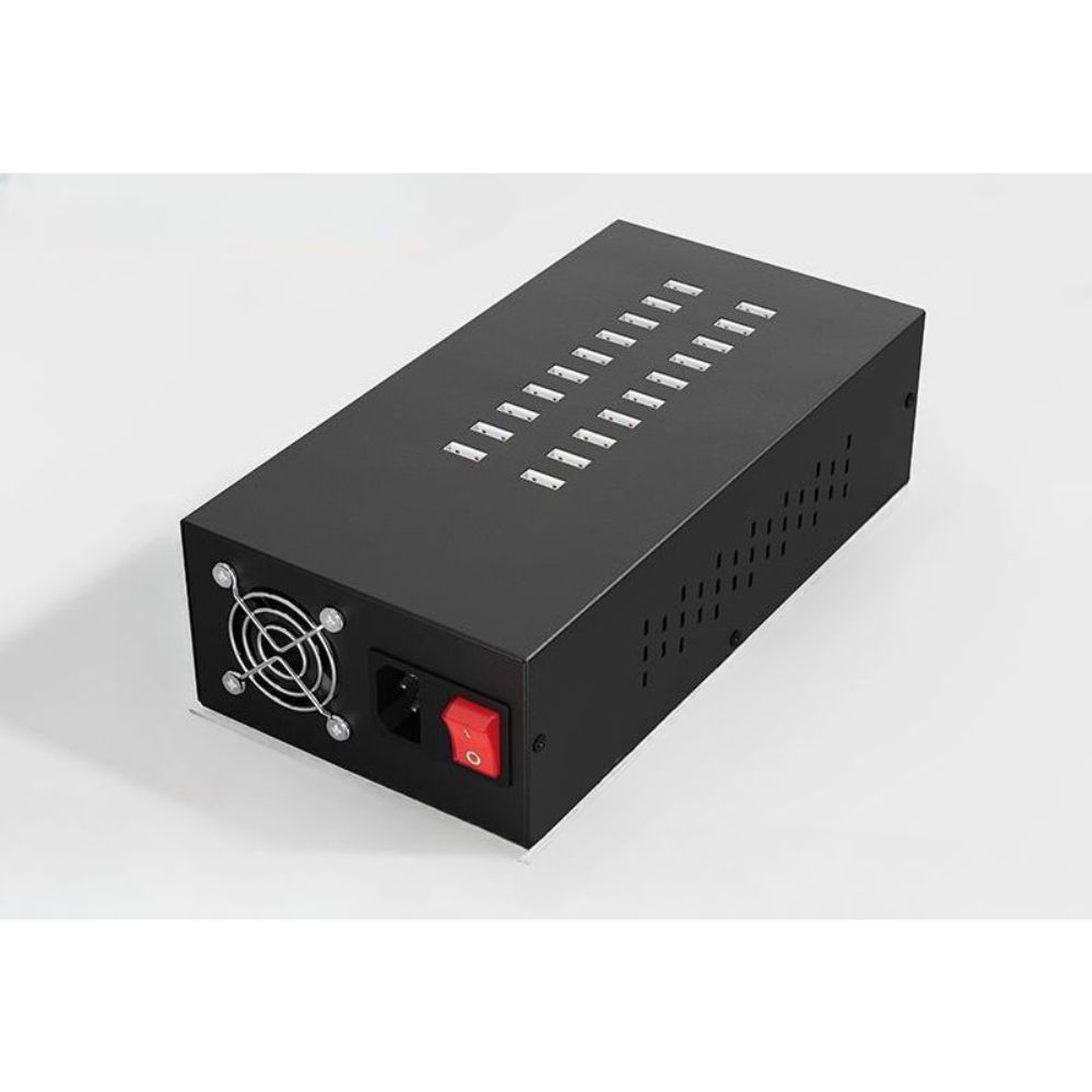 멀티 USB 고속 충전 허브 대용량 사무실 피씨방 업소용 어댑터 분배기 2열 200W 2A - 상품 이미지