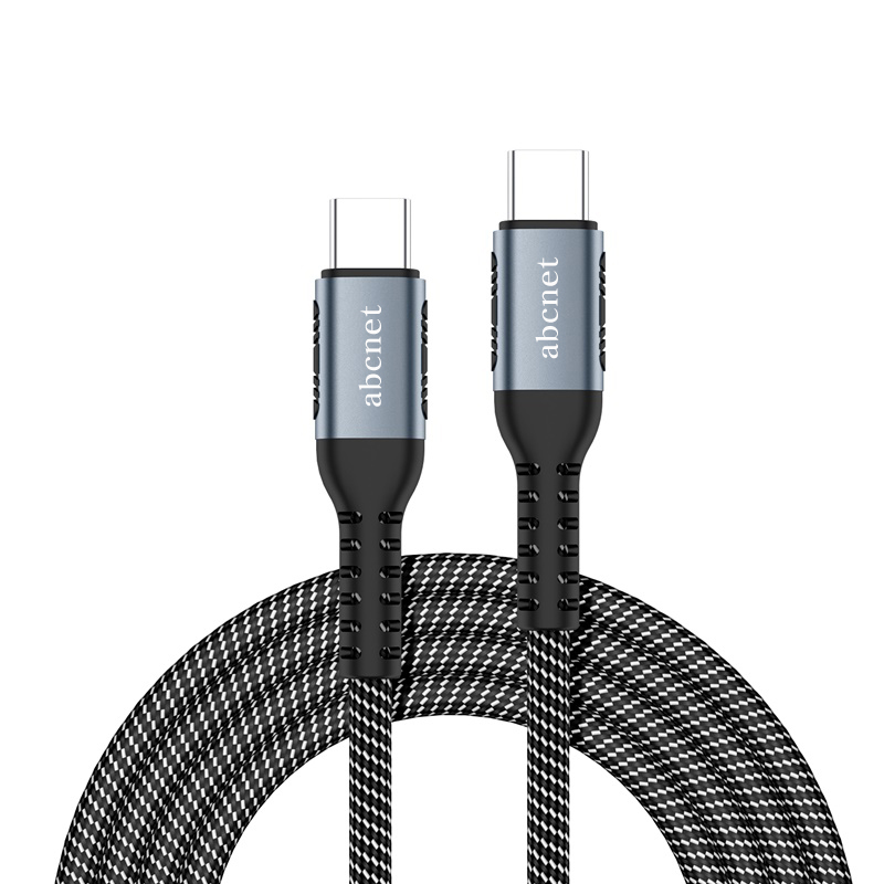 ABC넷 C to C 타입 PD 초고속충전 케이블 100w 검정 0.5M - 상품 이미지