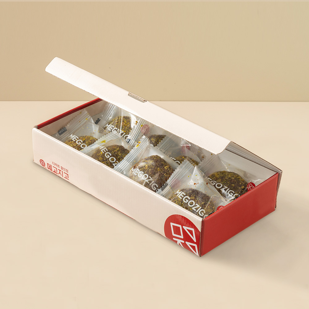 메고지고 두바이 쫀득 초콜릿 찹쌀떡 40g 8봉 모찌 선물 피스타치오 카다이프 개별포장