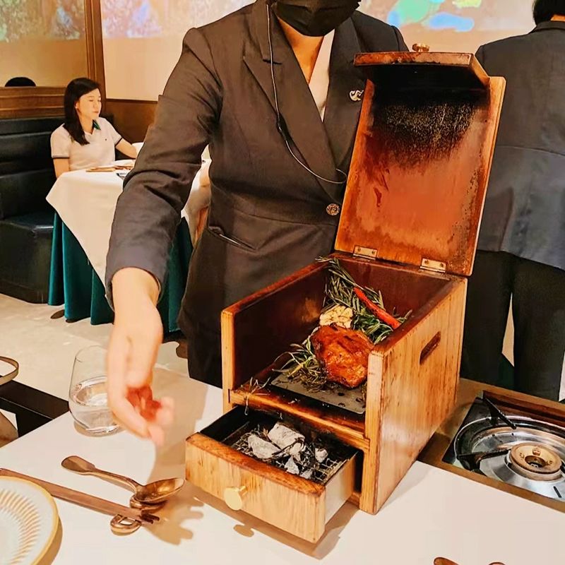훈연박스 오마카세 훈제 바베큐 불향 스모커 베이컨 구운닭상자 - 상세 이미지 4