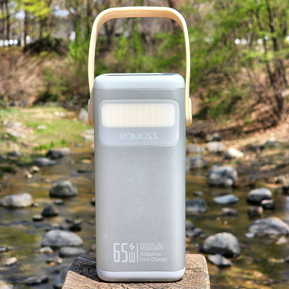 로모스 PMT40 초고속충전 대용량 보조배터리 65W 40000mAh, 실버 - 상세 이미지 3