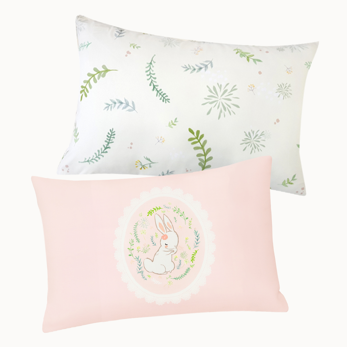 [단독특가] 알러지케어 캐릭터 누빔 키즈베개커버 All Season 앤래빗 핑크 (토끼), 40x60cm