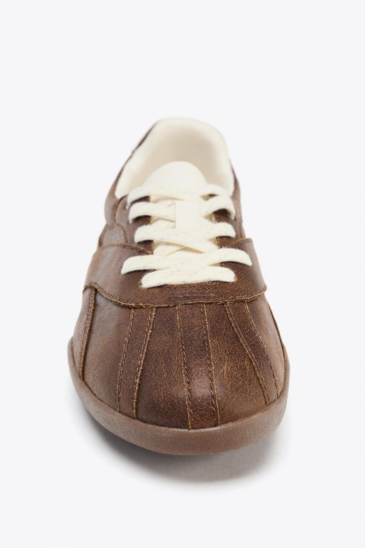 자라 레트로 스웨이드 트레이닝 스니커즈 5233/610 BROWN - 상세 이미지 4