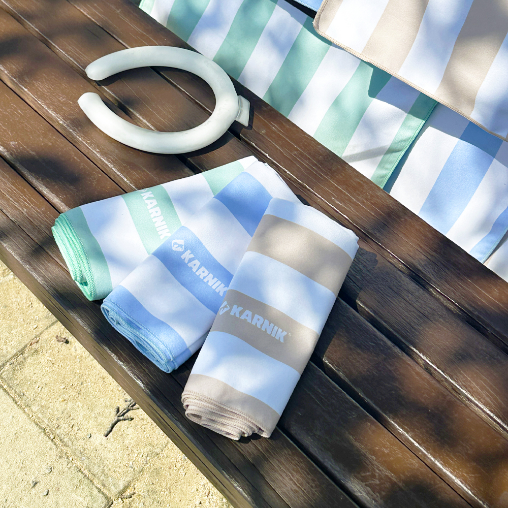 스트라이프 건식 스포츠 타올 1+1 극세사 수영 수건 운동 골프 대형 타월 수영장 땀흡수