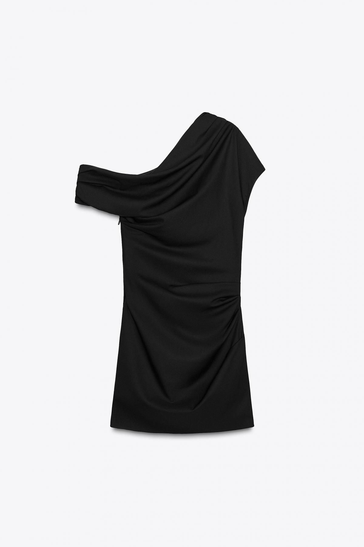 자라 모던 언밸런스 미니 원피스 8690/210 BLACK - 메인 이미지