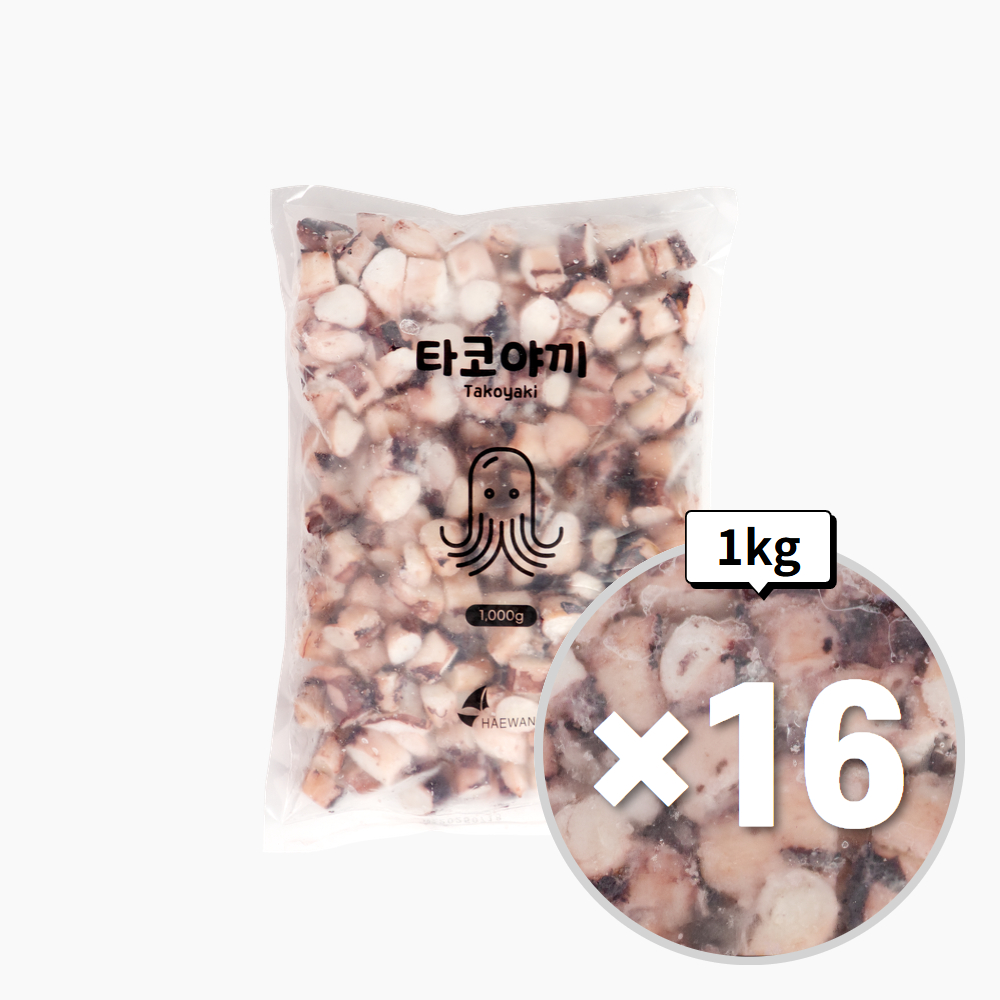 해왕푸드 오징어 장족 슬라이스 1kg, 16개