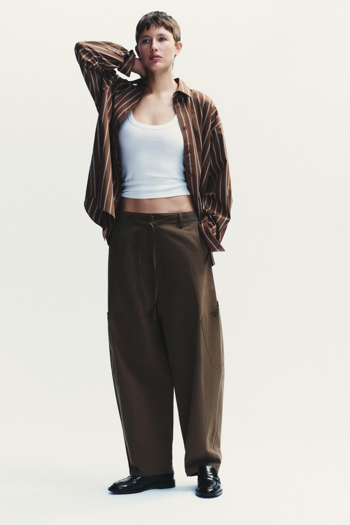 자라 테크니컬 벌룬 카고 팬츠 5063/502 BROWN - 상세 이미지 2
