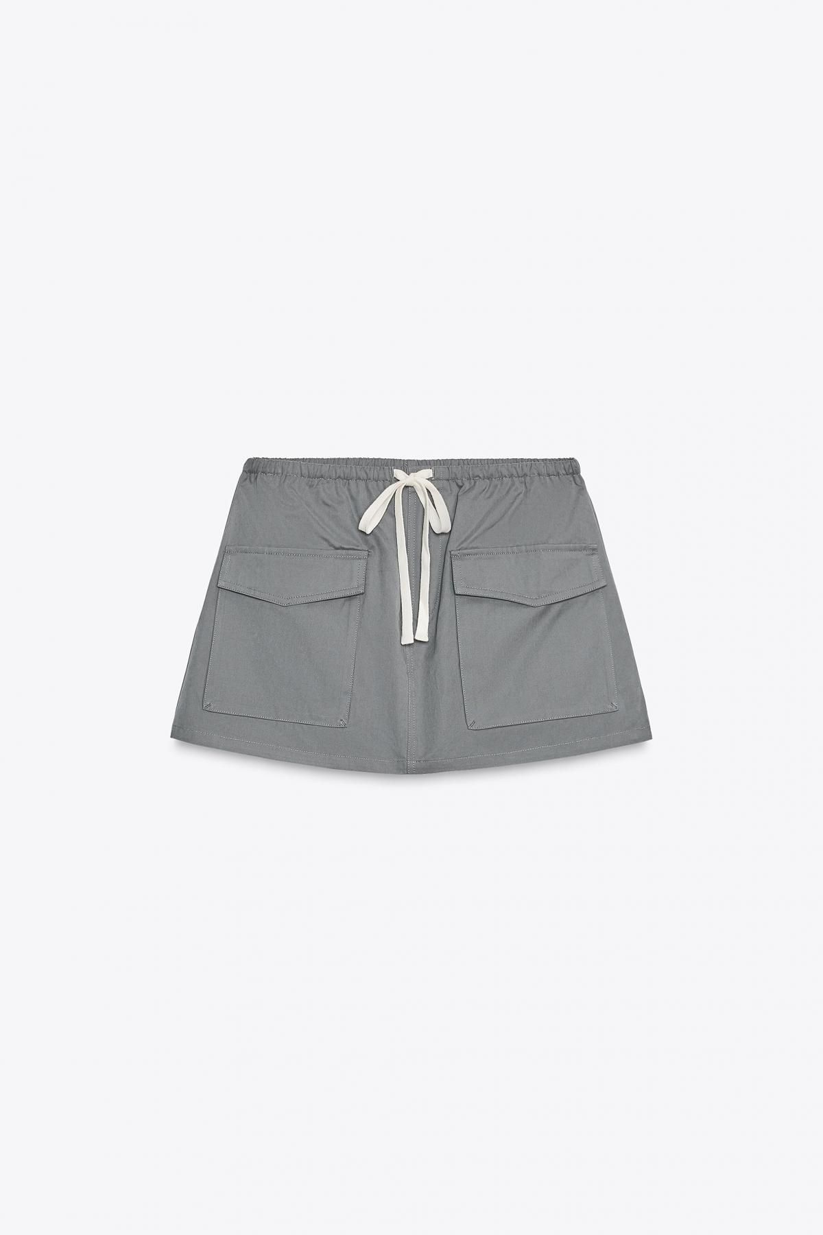 자라 테크니컬 카고 큐롯 팬츠 4391/521 MID-GREY - 메인 이미지