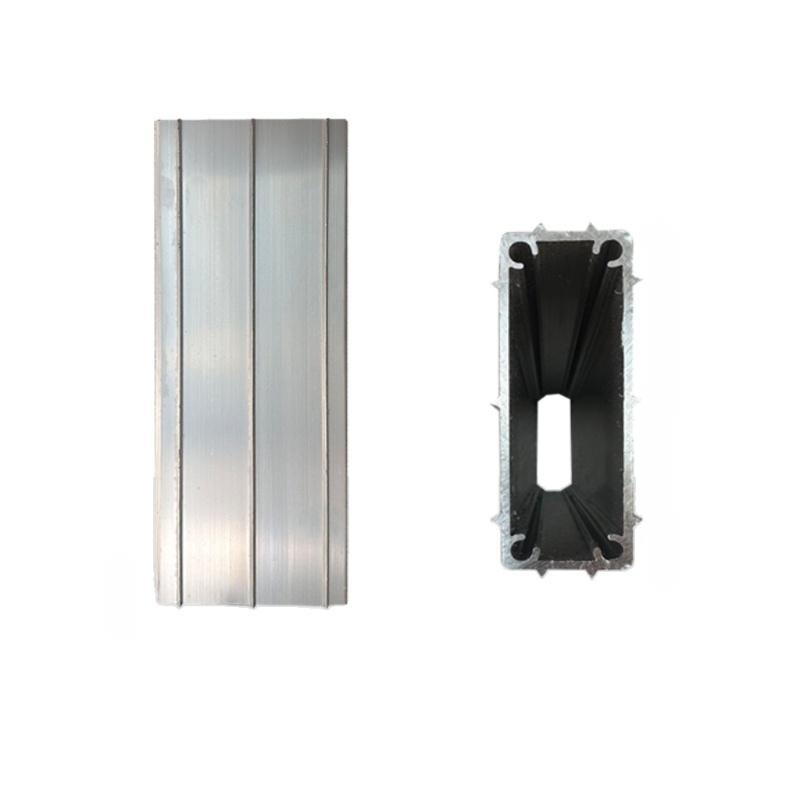 알루미늄 사각 파이프 150x150mm 구조 보강용 건축 자재 선룸 창호 연결 보조 부속 100x44 슬리브 - 상품 이미지