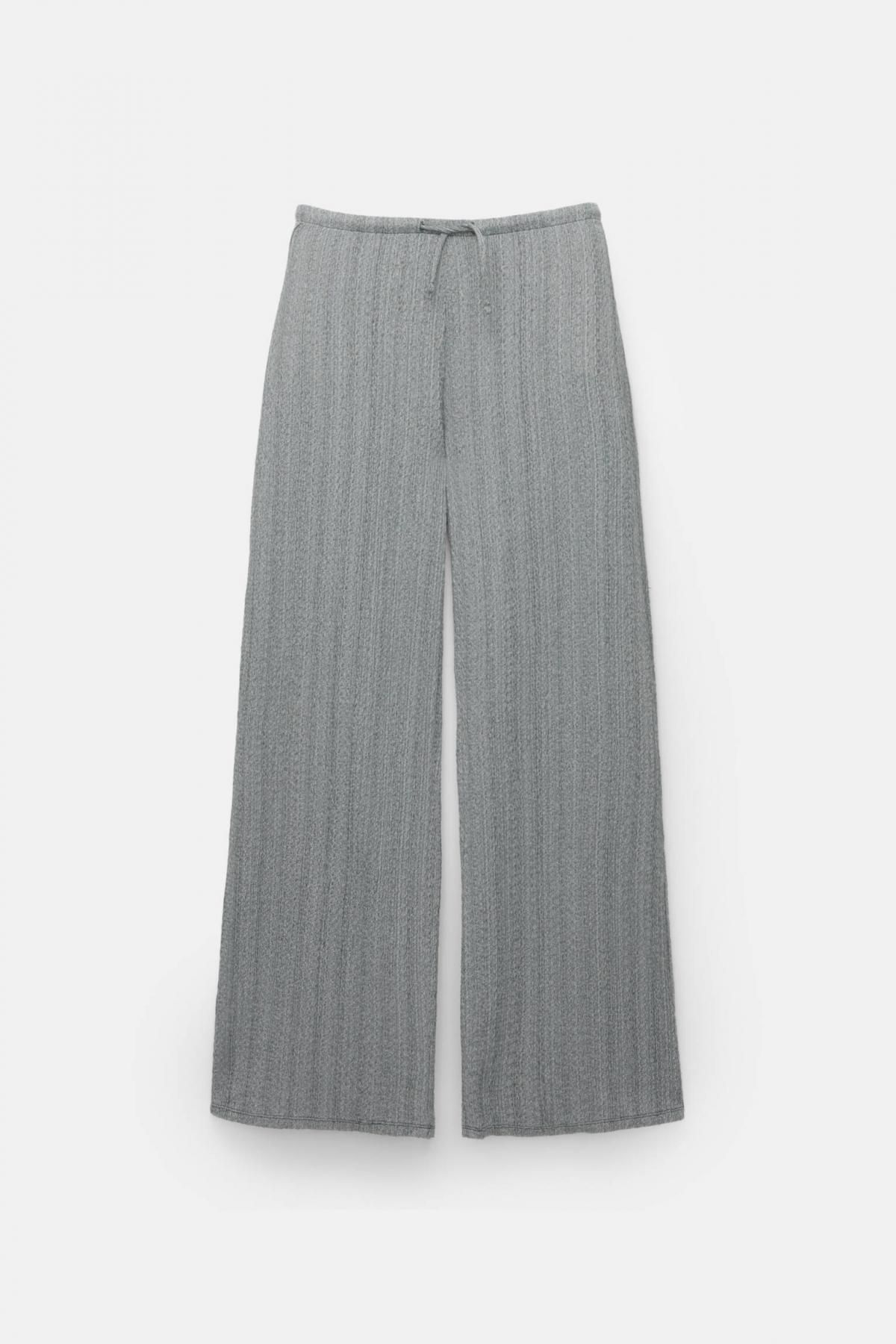 풀앤베어 스트라이프 크레이프 와이드 팬츠 7674/329 PALE GREY - 상세 이미지 5