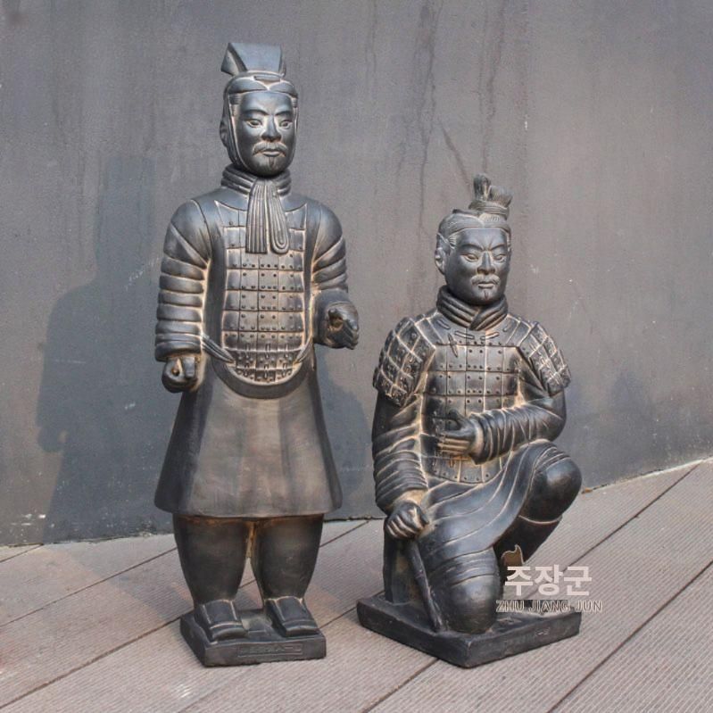 대형 병마용 조형물 장군 병사 모형 빈티지 장식품 40 cm일반 - 상세 이미지 2