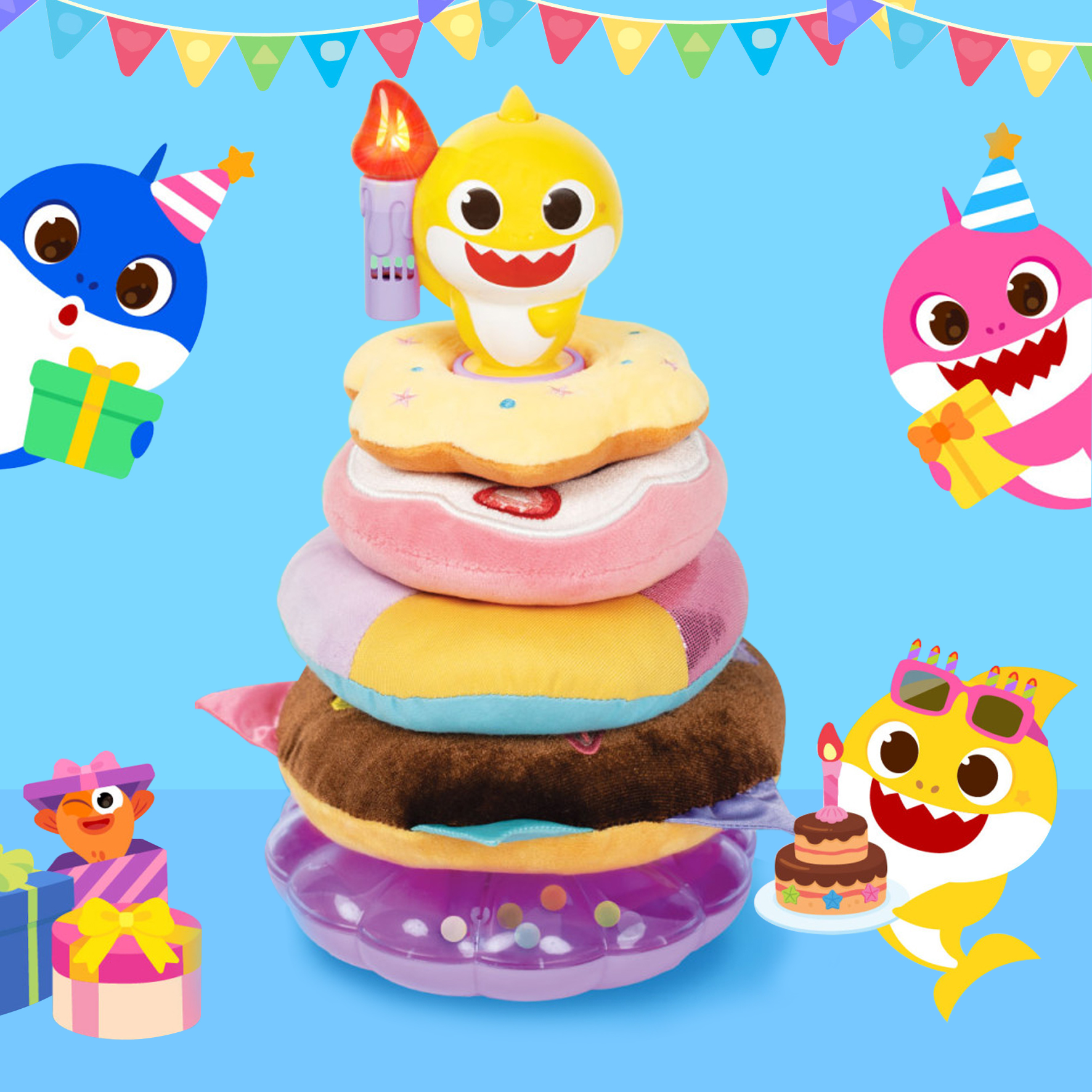 핑크퐁 아기상어 생일축하 케이크링 생일역할놀이장난감 - 상품 이미지