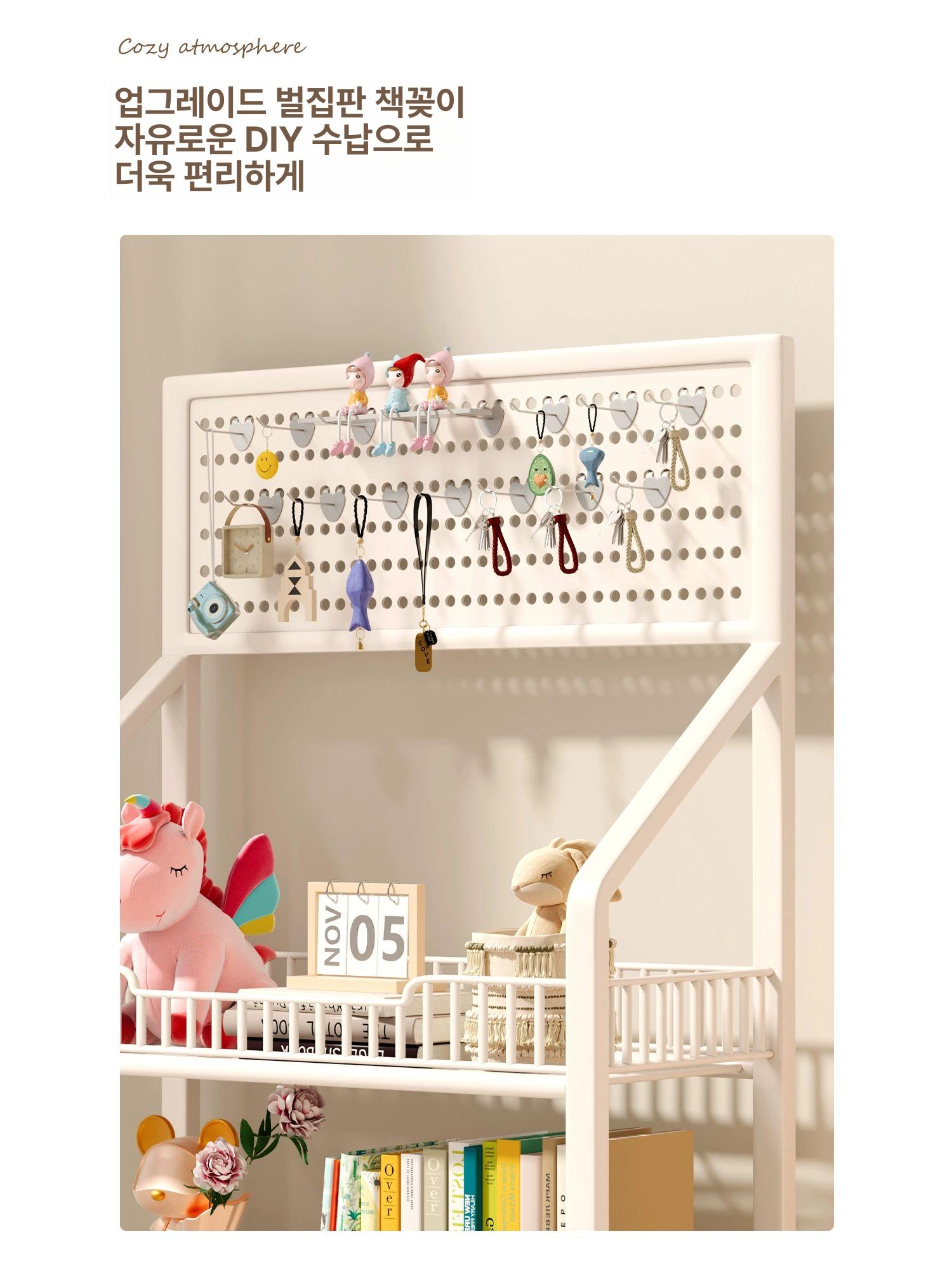 진열대 편의점 미니팬트리 펜트리 수납대 철제선반 경사형 선반 화이트 50cm 2단 A - 상세 이미지 2