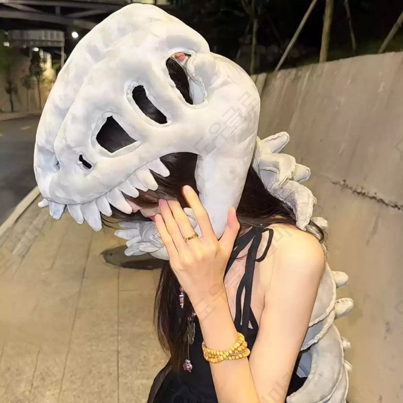 공룡뼈모자 공룡옷 코스프레 할로윈 소품 생일 인형 - 상세 이미지 5