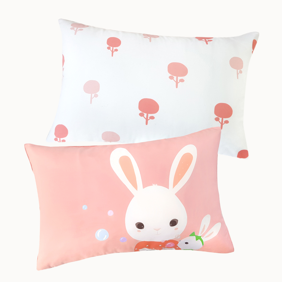 [단독특가] 알러지케어 캐릭터 누빔 키즈베개커버 All Season 에이미핑크 (토끼), 40x60cm