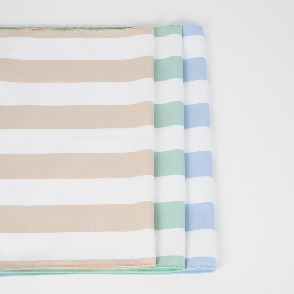 스트라이프 건식 스포츠 타올 1+1 극세사 수영 수건 운동 골프 대형 타월 수영장 땀흡수