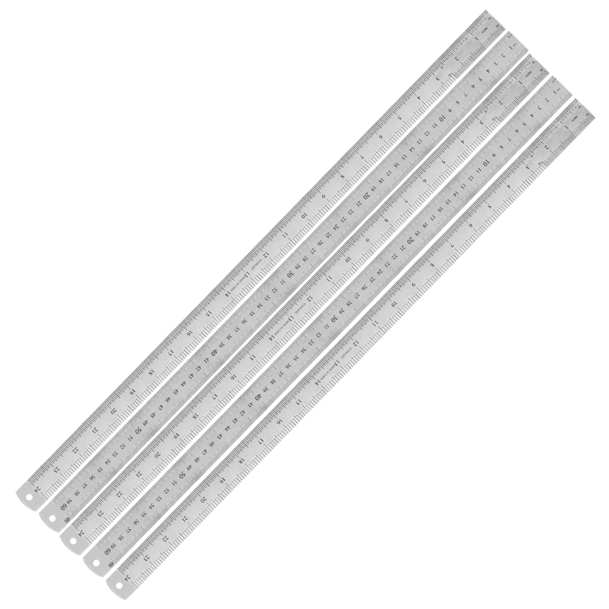 양면 (스틸자 A타입 60cm 두께 0.35mm 5개) 600mm 스틸 직자 철자 스텐 자 스테레스 자 측정 공구 - 상품 이미지