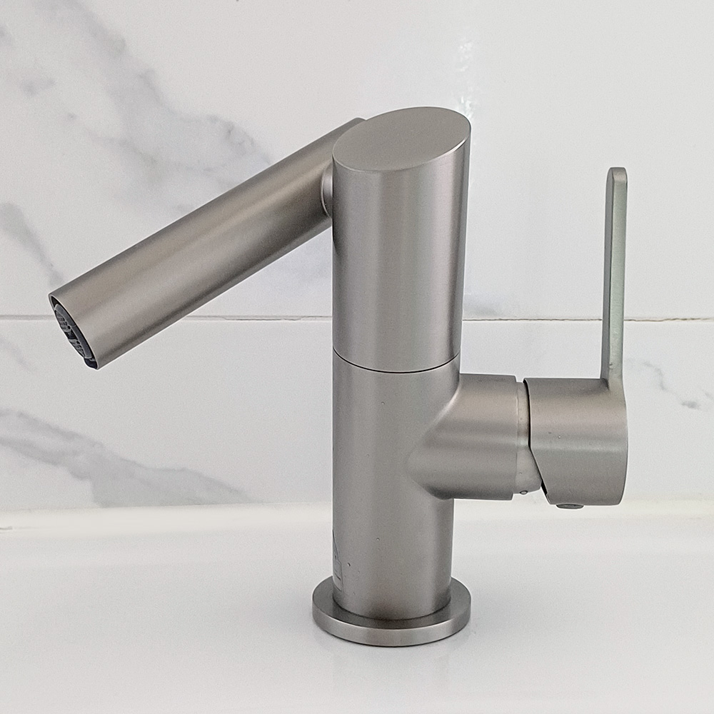 고급 듀얼회전 세면대 수전 수도꼭지 욕실 세면기 원홀 스텐 무광 교체