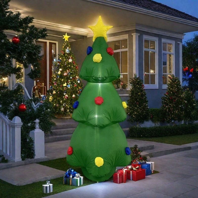 크리스마스트리 풍선 장식 LED 포토존 어린이집 유치원 교회 1.8m 캔디 크리스마스 트리 미국규