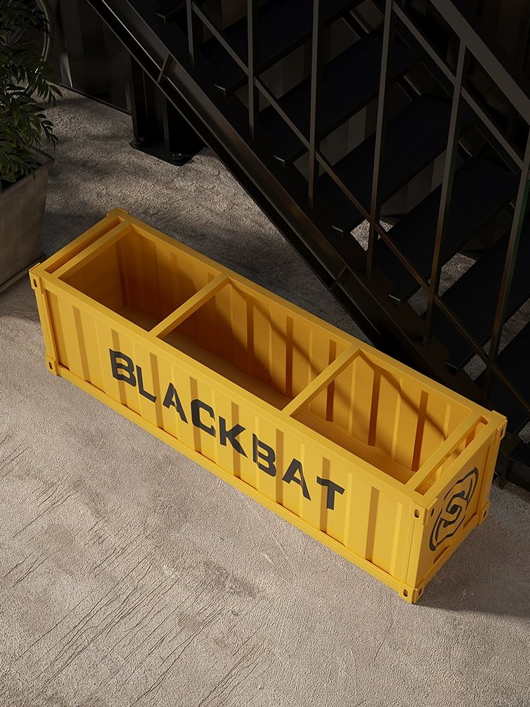 수납형 스툴 직사각형 수납벤치 대기 현관 매장 옐로우 120x35x45 - 상세 이미지 4