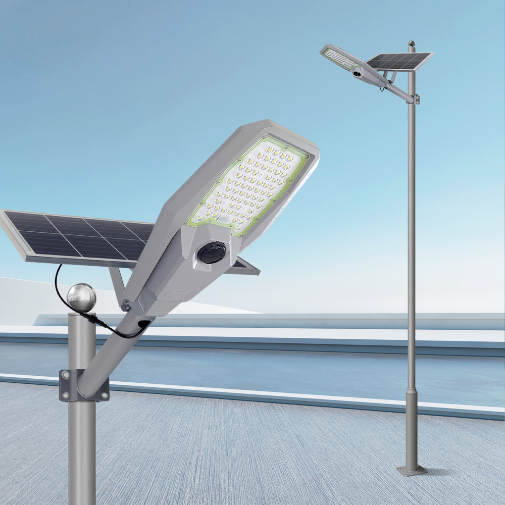 태양광 가로등 헤드 머리 설치 태양열 공장등 보안등 LED 조명 종류 600W 기둥 5M - 상품 이미지