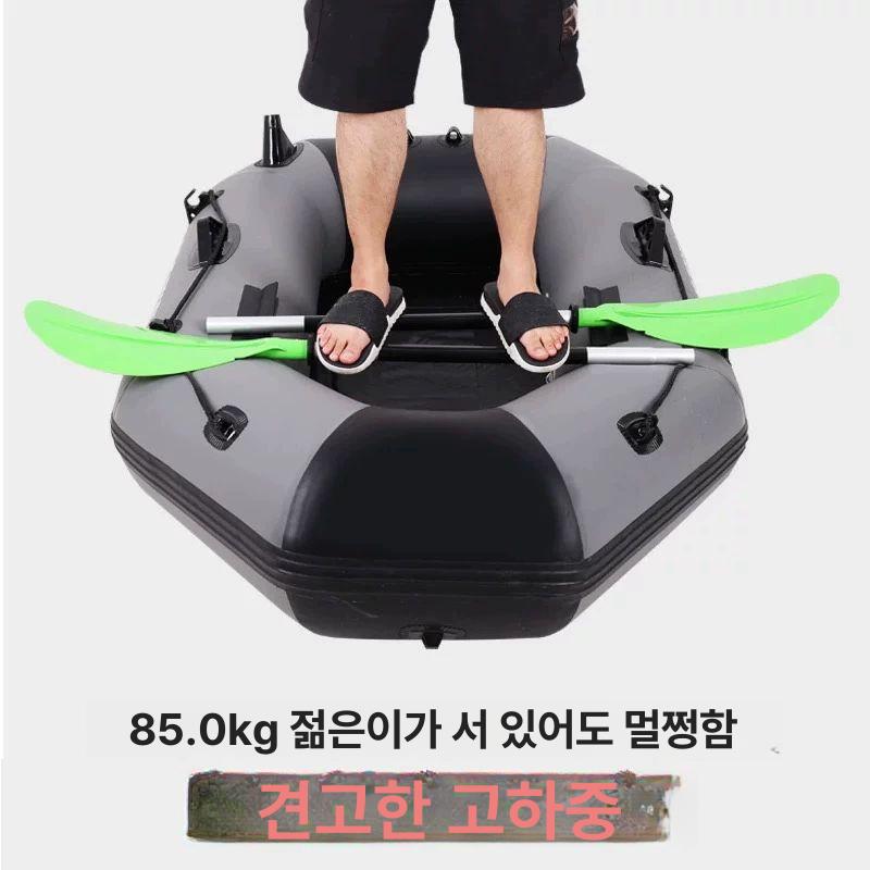 카약노 고무 카약 보트노 카누 노젓기 선외기 압축기 4개 섹션 레드 - 상세 이미지 5