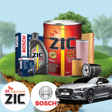 [SK]제네시스 G70 2.0 GDI 가솔린 엔진오일세트 지크 X7 5W30+미션오일 20L