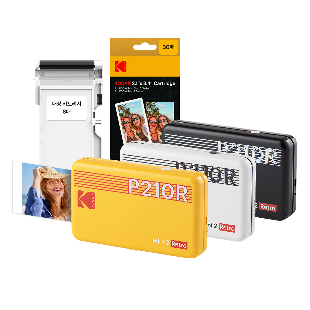 코닥 포토프린터 사진인화기+카트리지 38매 번들 2인치 레트로