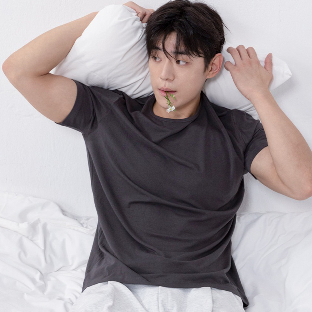 싸이클린 남성 반팔티셔츠 뱀부 베이직 남자 머슬핏 데일리 기본면티 이너티 - 상세 이미지 3