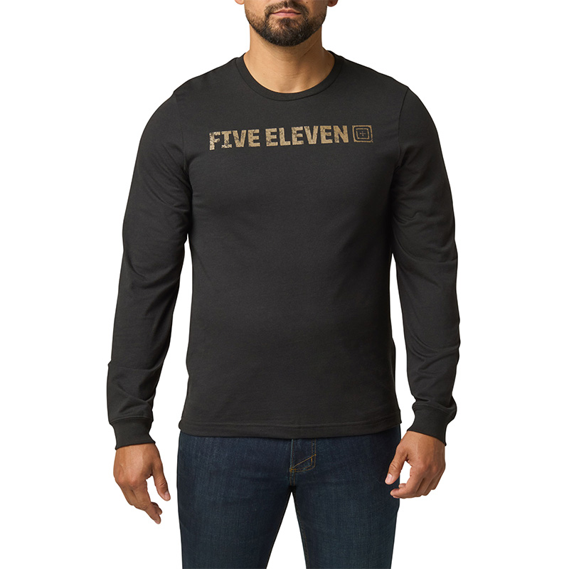 5.11 택티컬 웨더드 락업 긴팔 티셔츠 (블랙) - Weathered Lock Up Long Sleeve Tee (Black) - 상품 이미지