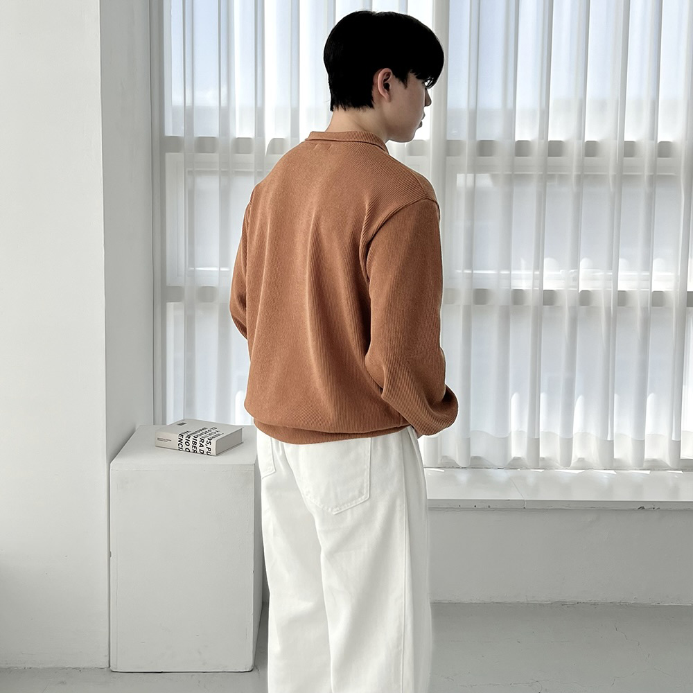 남자카라니트 남자오버핏니트 - 상세 이미지 2
